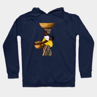 African Woman with Child, Mama Africa Hoodie